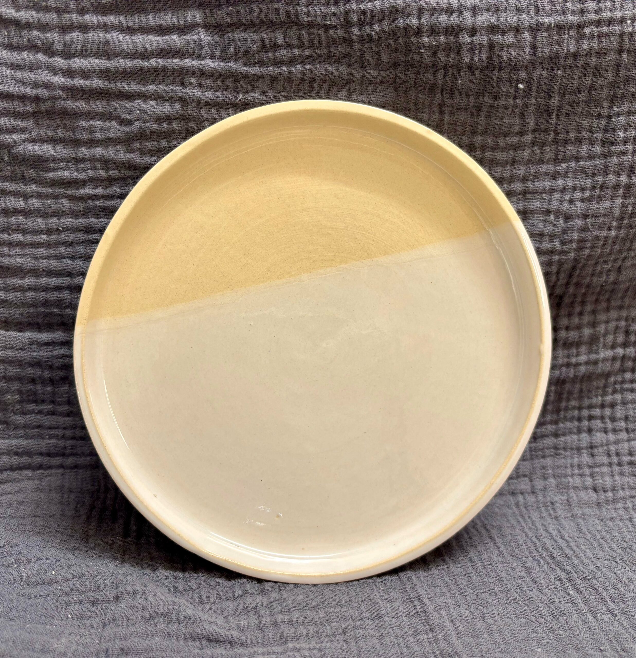 Petite assiette blanc naturel