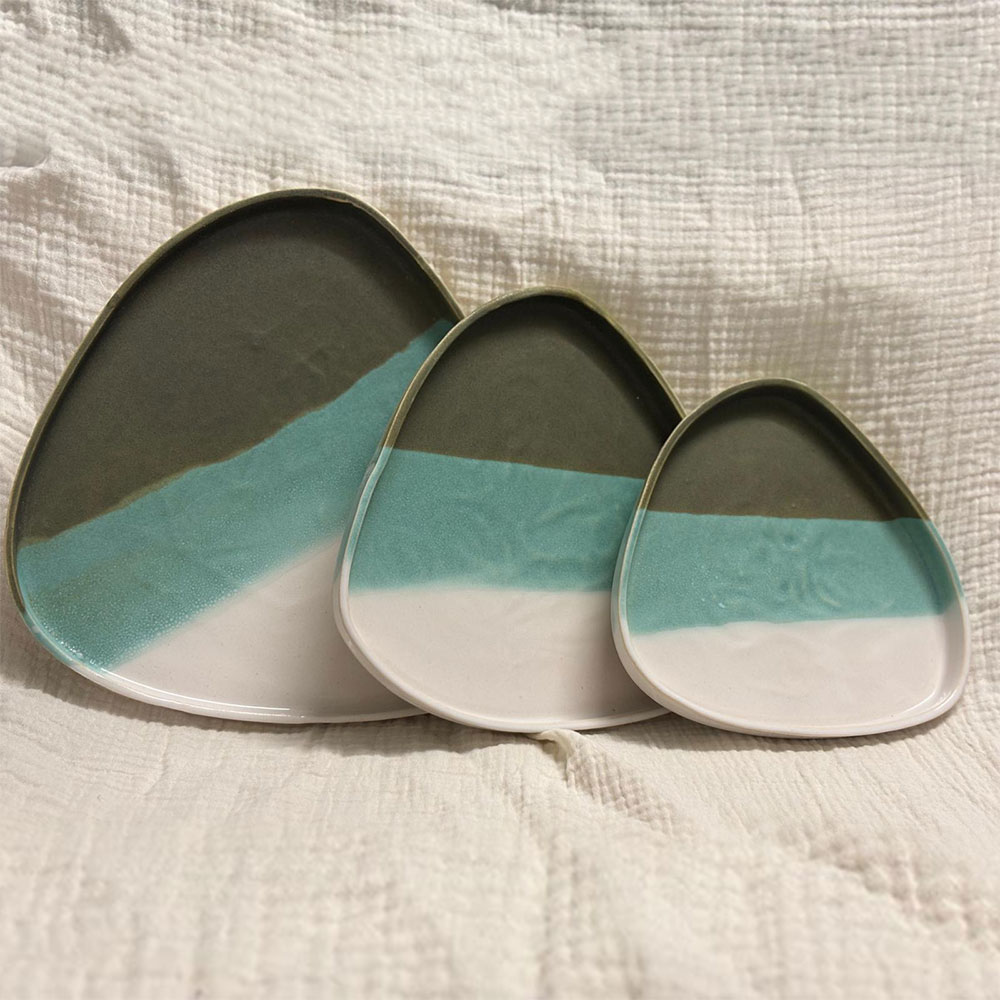 Grande assiette triangle – Image 2