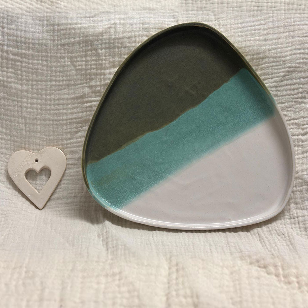 Grande assiette triangle