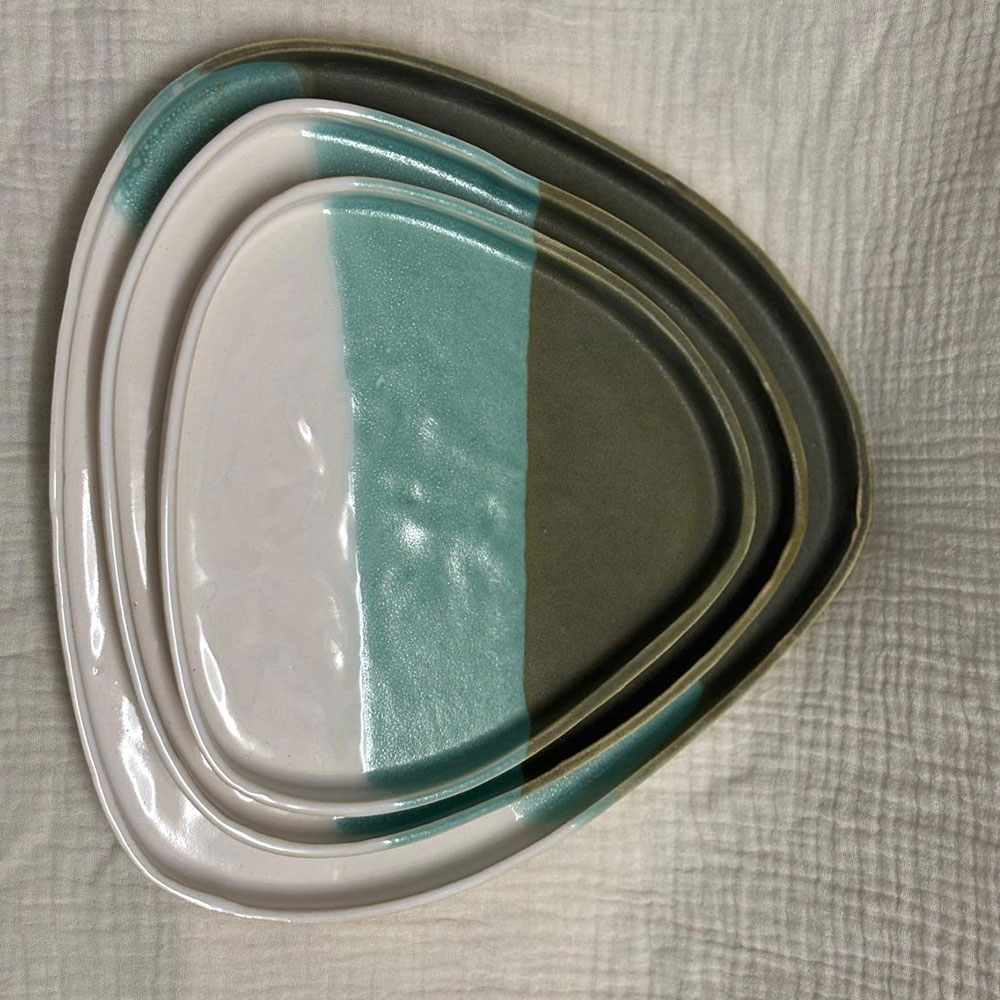 Grande assiette triangle – Image 3